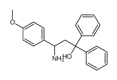 3-amino-3-(4-methoxyphenyl)-1,1-diphenylpropan-1-ol结构式