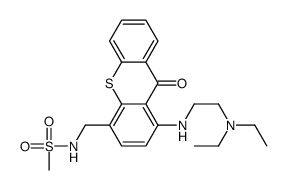 N-[[1-[2-(diethylamino)ethylamino]-9-oxothioxanthen-4-yl]methyl]methanesulfonamide Structure