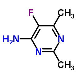 5-Fluoro-2,6-dimethylpyrimidin-4-amine structure