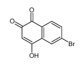6-bromo-4-hydroxynaphthalene-1,2-dione Structure