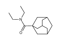 N,N-diethyl 1-adamantanecarboxamide Structure