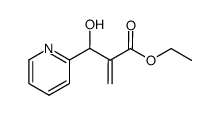 ethyl 3-hydroxy-2-methylene-3-(pyrid-2-yl)propanoate结构式