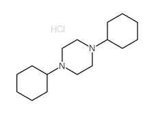 Piperazine,1,4-dicyclohexyl-, hydrochloride (1:2)结构式