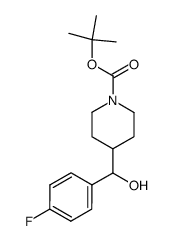 4-((4-氟苯基)(羟基)甲基)哌啶-1-羧酸叔丁酯结构式