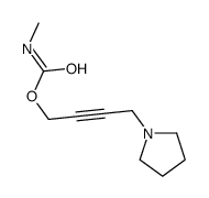 4-(1-Pyrrolidinyl)-2-butynyl=N-methylcarbamate Structure