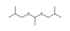 1,1-bis-isobutylsulfanyl-ethane Structure