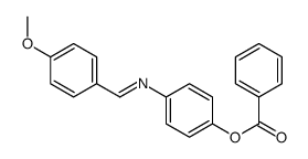 Benzoic acid 4-[[(4-methoxyphenyl)methylene]amino]phenyl ester结构式