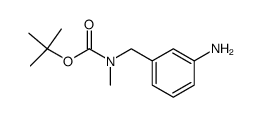 n-[(3-氨基苯基)甲基]-n-甲基氨基甲酸叔丁酯结构式