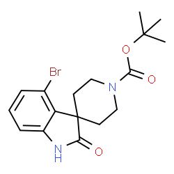 tert-Butyl 4-bromo-2-oxo-1,2-dihydrospiro[indole-3,4'-piperidine]-1'-carboxylate图片