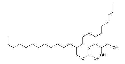 2-decyltetradecyl N-(2,3-dihydroxypropyl)carbamate结构式