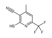2-MERCAPTO-4-METHYL-6-TRIFLUOROMETHYL-NICOTINONITRILE结构式