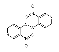 3-nitro-4-[(3-nitropyridin-4-yl)disulfanyl]pyridine结构式