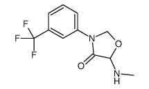 5-(methylamino)-3-[3-(trifluoromethyl)phenyl]-1,3-oxazolidin-4-one结构式