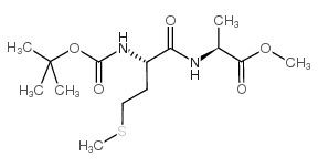 L-Alanine,N-[(1,1-dimethylethoxy)carbonyl]-L-methionyl-, methyl ester (9CI) Structure