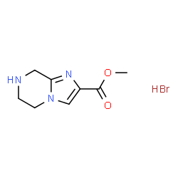 5,6,7,8-四氢咪唑并[1,2-A]吡嗪-2-羧酸甲酯氢溴酸盐结构式