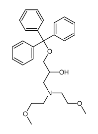 1-[bis(2-methoxyethyl)amino]-3-trityloxypropan-2-ol结构式