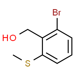 [2-Bromo-6-(methylsulfanyl)phenyl]methanol Structure