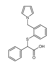 α-(2-{[(1H-pyrrol-1-yl)methyl]phenyl}thio)phenylacetic acid结构式