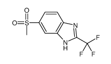 6-methylsulfonyl-2-(trifluoromethyl)-1H-benzimidazole结构式