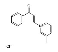 3-Methyl-1-[(1E)-3-oxo-3-phenyl-1-propen-1-yl]pyridinium chloride结构式