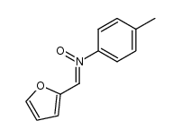 C-2-furyl-N-p-tolyl-nitrone结构式