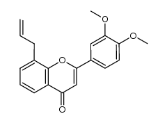 8-allyl-2-(3,4-dimethoxyphenyl)-4H-chromen-4-one Structure