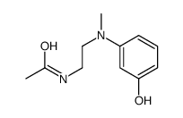 N-(2-{[(3-hydroxyphenyl)methyl]amino}ethyl)acetamide structure