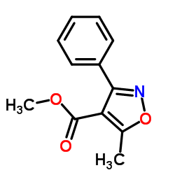 4-ISOXAZOLECARBOXYLIC ACID, 5-METHYL-3-PHENYL-, METHYL ESTER picture