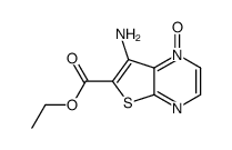 ethyl 7-amino-1-oxidothieno[2,3-b]pyrazin-1-ium-6-carboxylate结构式