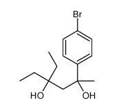 2-(4-bromophenyl)-4-ethylhexane-2,4-diol结构式