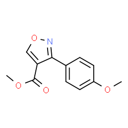 4-Isoxazolecarboxylicacid,3-(4-methoxyphenyl)-,methylester(9CI)结构式
