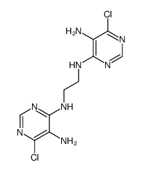 6,6'-dichloro-N4,N4'-ethane-1,2-diyl-bis-pyrimidine-4,5-diamine结构式