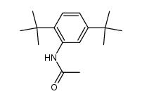 N-(2,5-di-tert-butyl-phenyl)-acetamide结构式