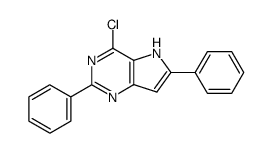 4-chloro-2,6-diphenylpyrrolo[3,2-d]pyrimidine结构式