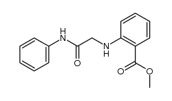 2-[[2-oxo-2-(phenylamino)ethyl]amino]benzoic acid methyl ester Structure
