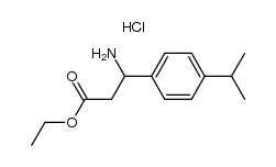 ethyl 3-amino-3-(4-isopropyl-phenyl)propionate hydrochloride结构式