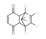 1,4-Methanonaphthalene-5,8-dione,1,2,3,4,9,9-hexachloro-1,4,4a,8a-tetrahydro- Structure