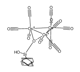 [Os3(CO)10(μ-H)(μ-OSiPh2OH)] Structure