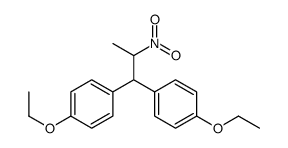 1,1-bis(p-ethoxyphenyl)-2-nitropropane结构式