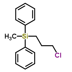 (3-Chloropropyl)(methyl)diphenylsilane结构式