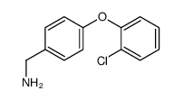 4-(2-氯苯氧基)苯甲胺结构式