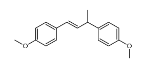 1,3-bis(4-methoxyphenyl)-1-butene结构式