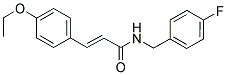 3-(4-ETHOXYPHENYL)-N-(4-FLUOROBENZYL)ACRYLAMIDE结构式