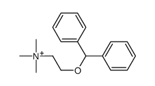 2-benzhydryloxyethyl(trimethyl)azanium结构式