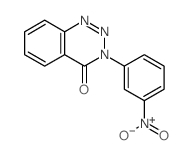 1,2,3-Benzotriazin-4(3H)-one,3-(3-nitrophenyl)- Structure