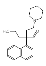 1-Piperidinebutanal, a-1-naphthalenyl-a-propyl-结构式