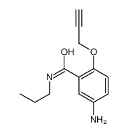 5-Amino-N-propyl-2-(2-propynyloxy)benzamide structure
