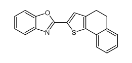 2-(4,5-dihydrobenzo[g][1]benzothiol-2-yl)-1,3-benzoxazole Structure