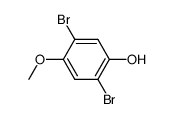 2,5-dibromo-4-methoxyphenol Structure