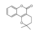 2,2-dimethyl-3,4-dihydropyrano[3,2-c]chromen-5-one Structure